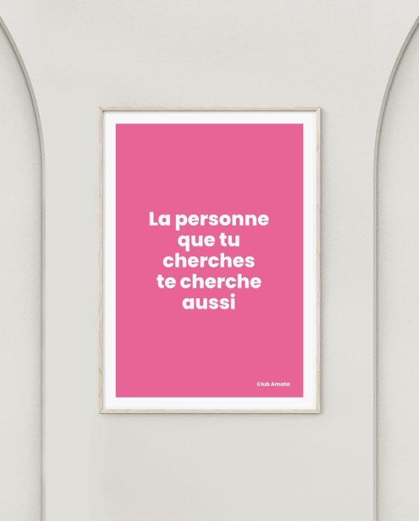 La personne que tu cherches te cherche aussi