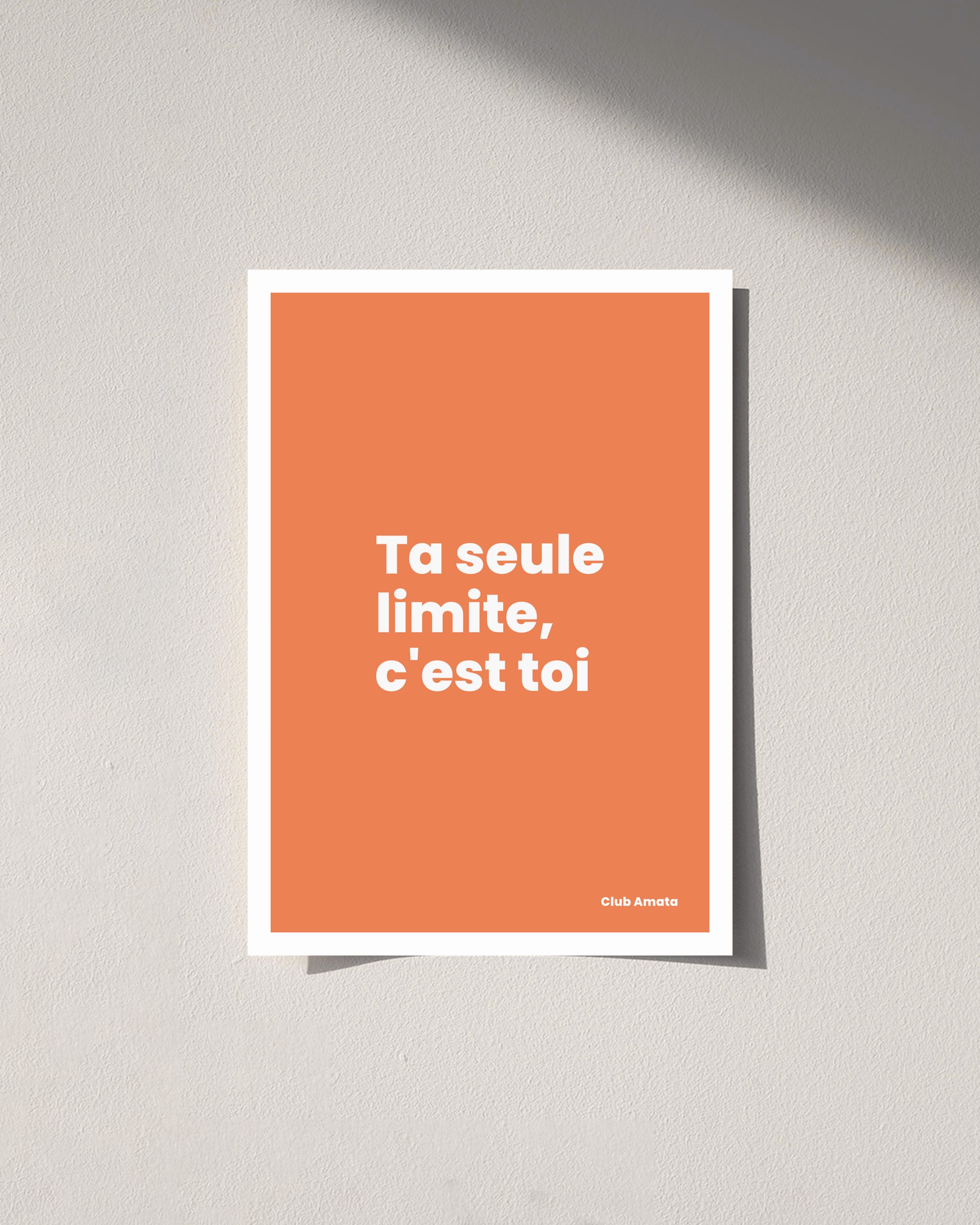 Ta seule limite, c’est toi