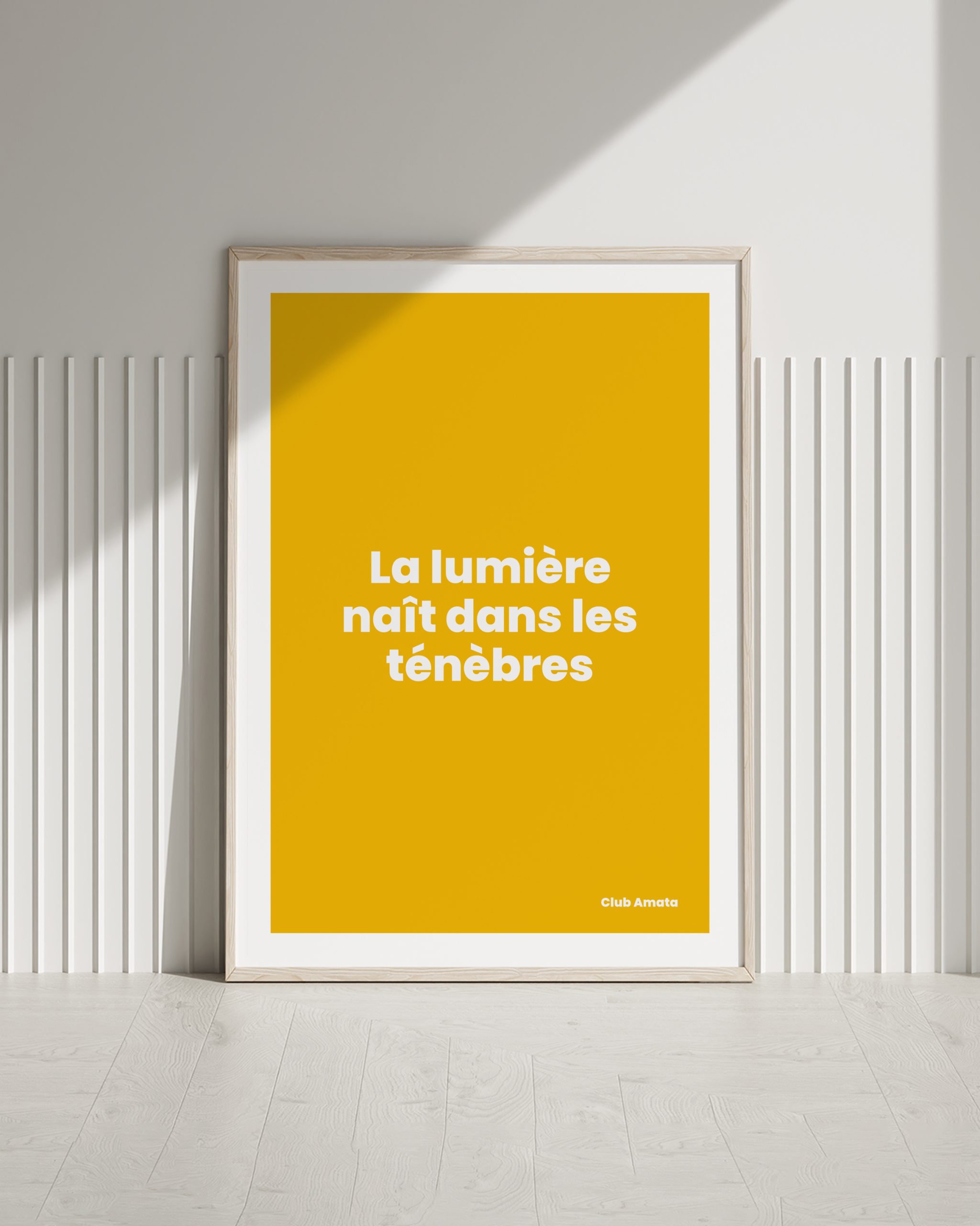 La lumière naît dans les ténèbres