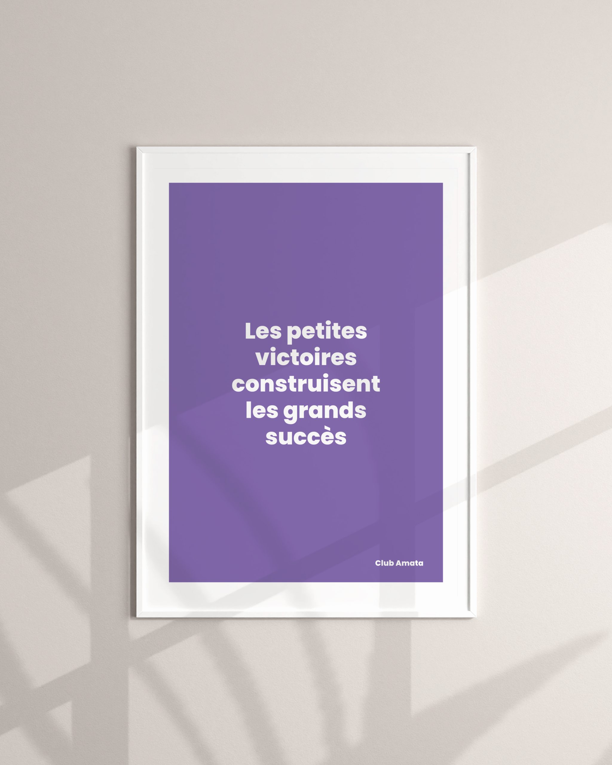Les petites victoires construisent les grands succès