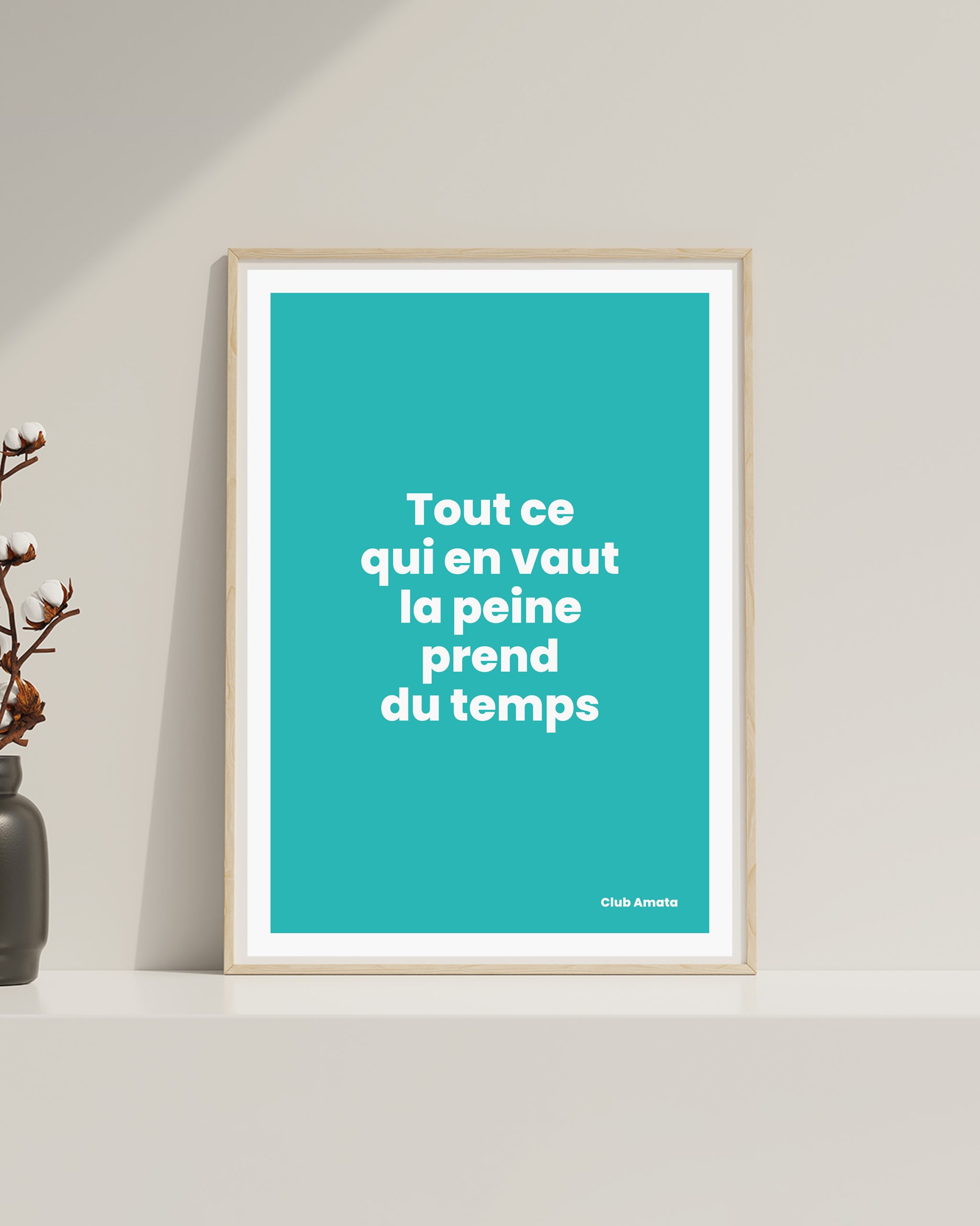 Tout ce qui en vaut la peine prend du temps