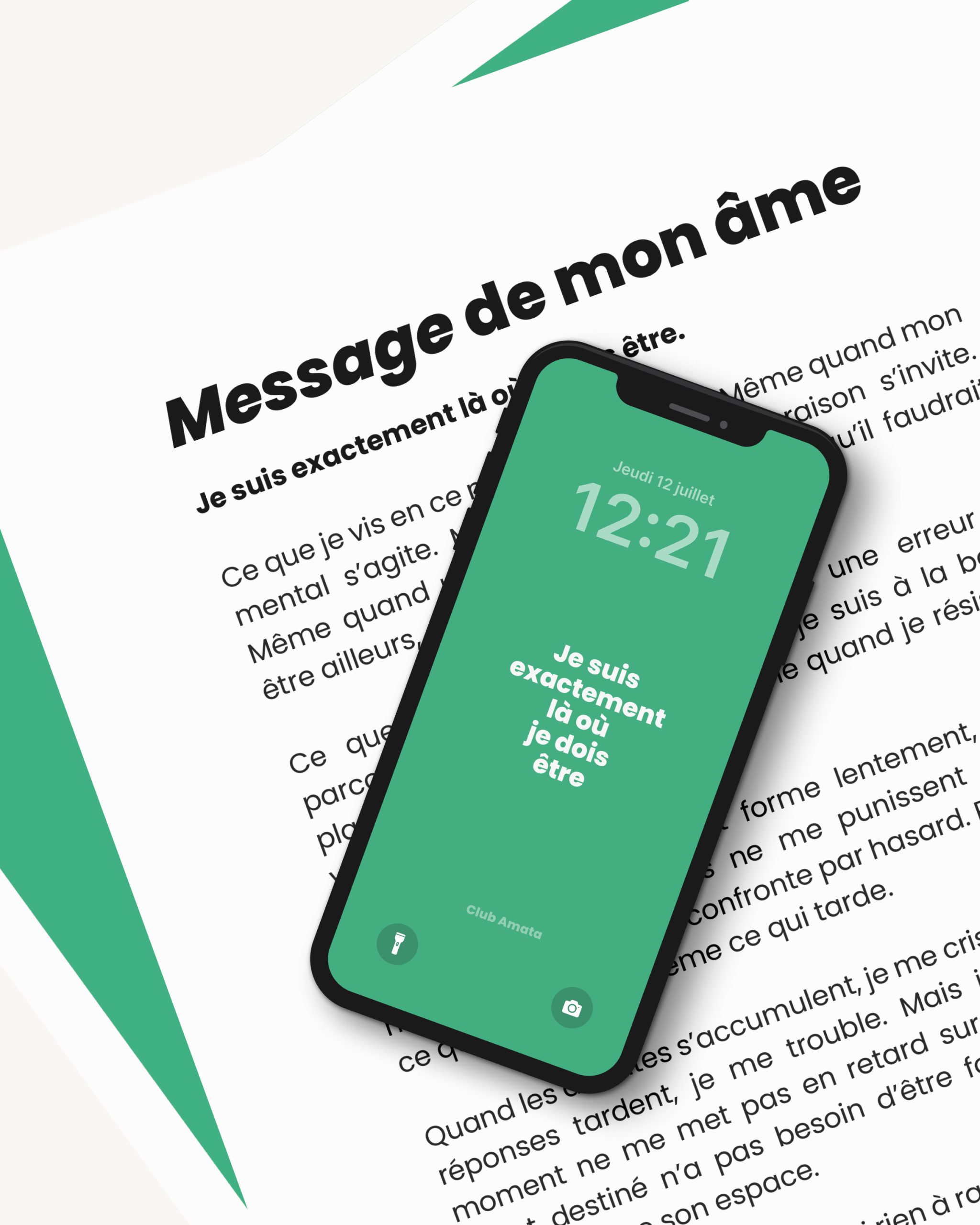 Je suis exactement là où je dois être