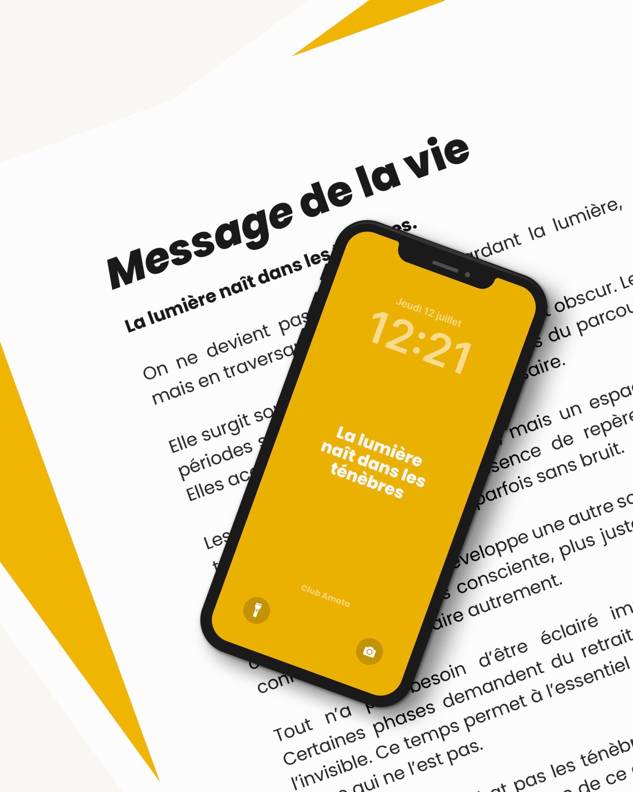 La lumière naît dans les ténèbres