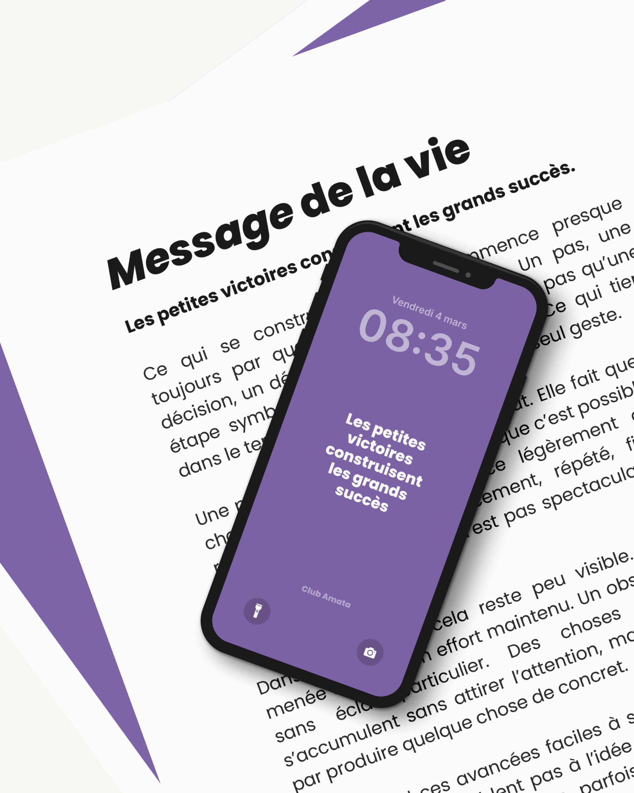 Les petites victoires construisent les grands succès